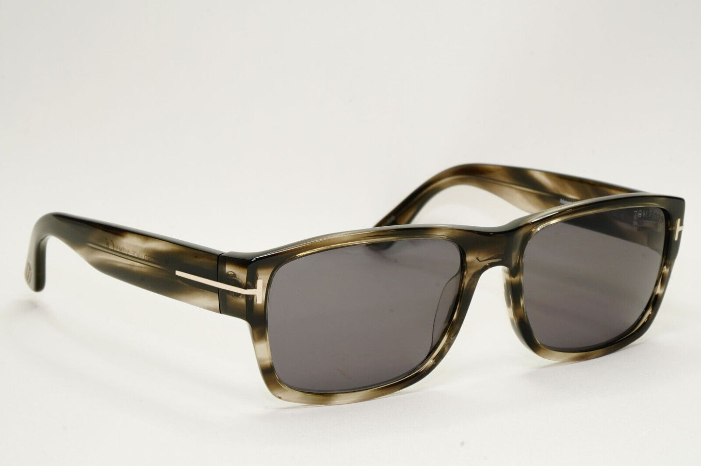 Tom Ford Sunglasses Mason Grey Brown Marble Tortoise Square TF 445 FT0445 56mm
