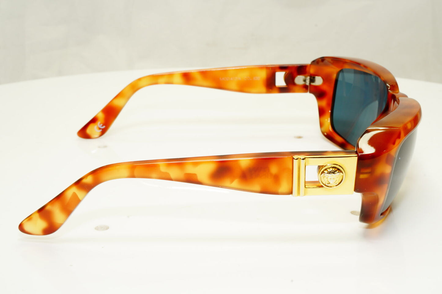 Gianni Versace 1996 Mens Vintage Brown Gold Medusa Sunglasses MOD 412/A COL 830