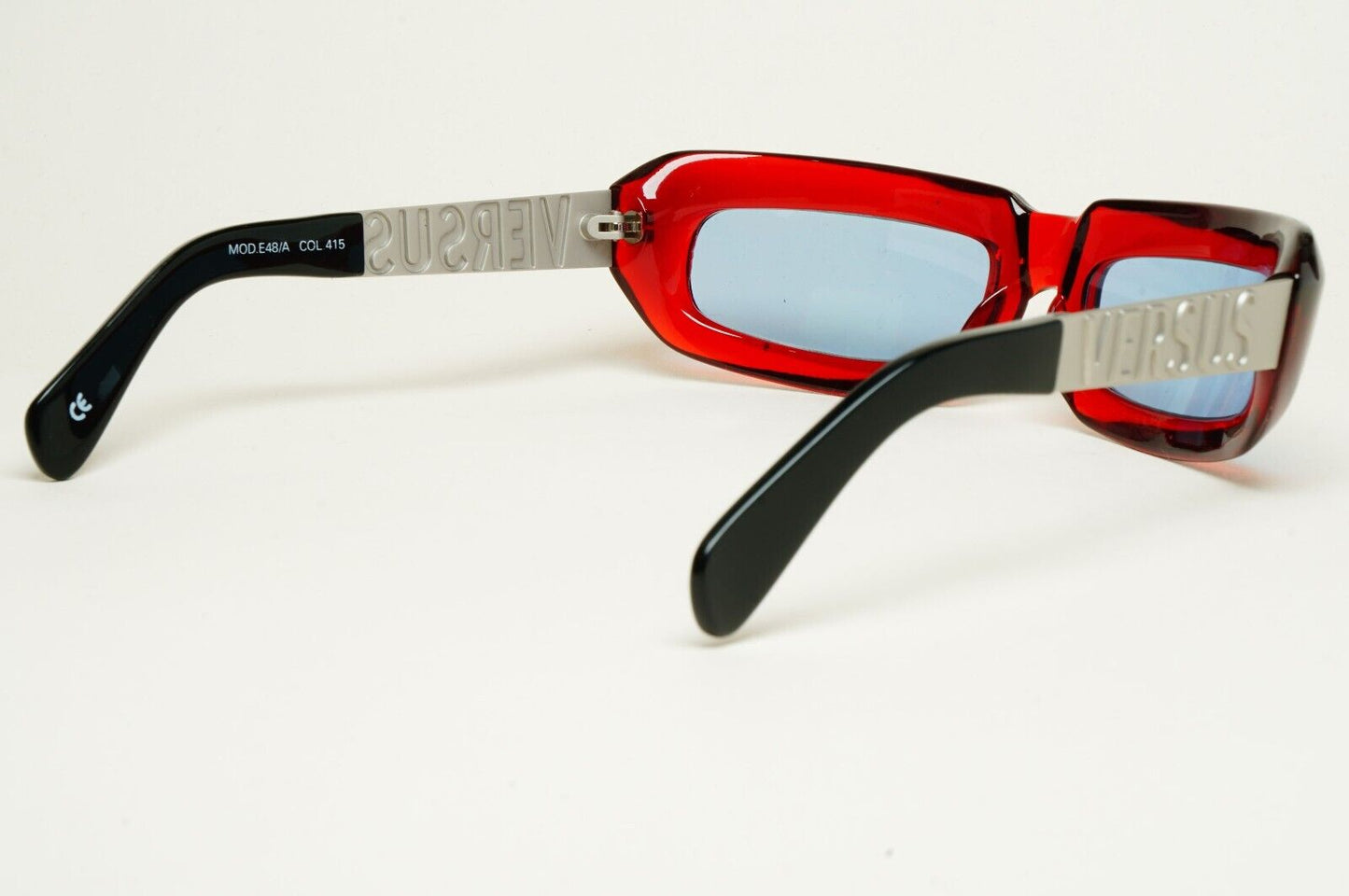 Versus Sunglasses 1996 by Gianni Versace Vintage Dark Red MOD E48/A COL 415