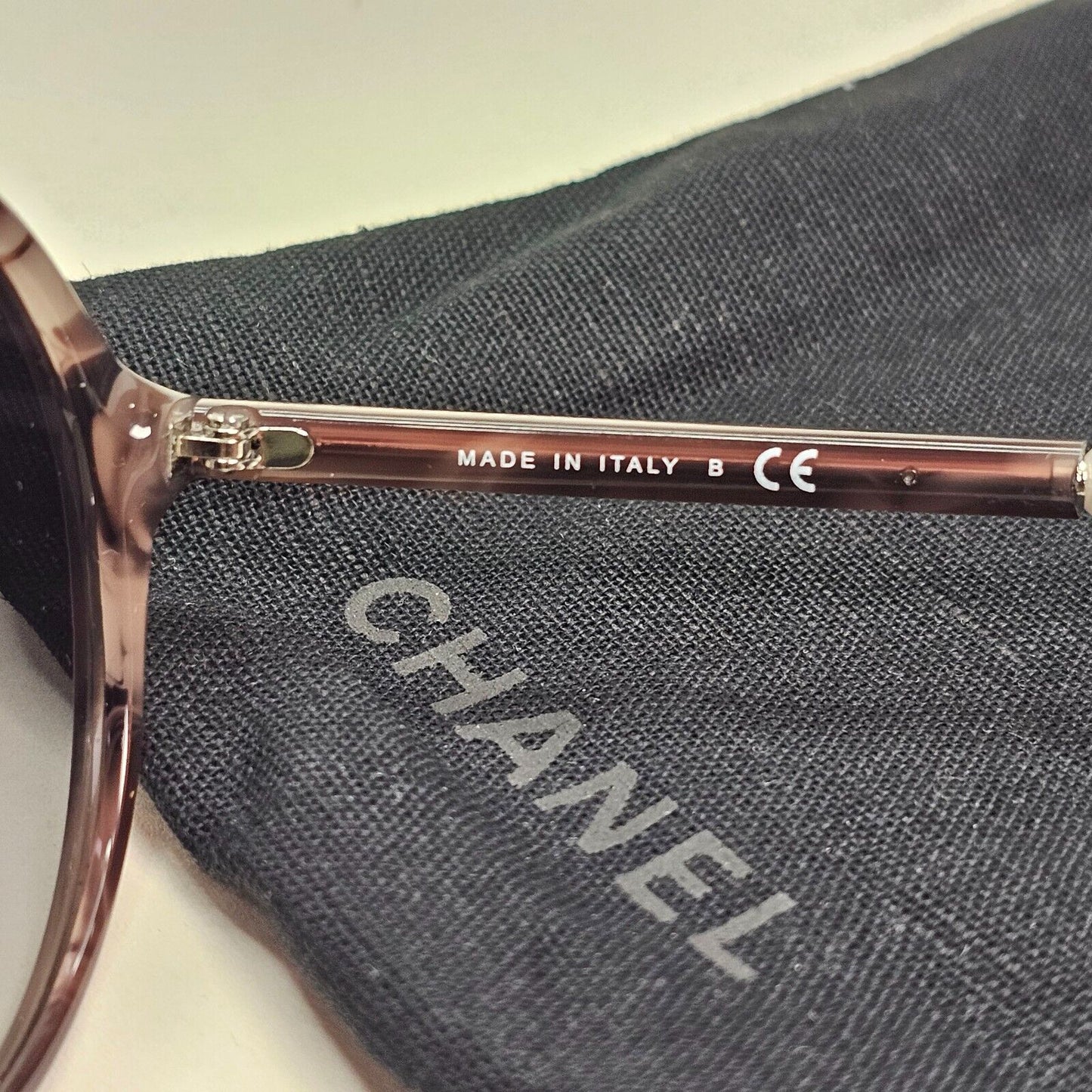 Chanel Sunglasses Pearl Brown Tortoiseshell Grey Gradient Round 5391-H c.1641/S6
