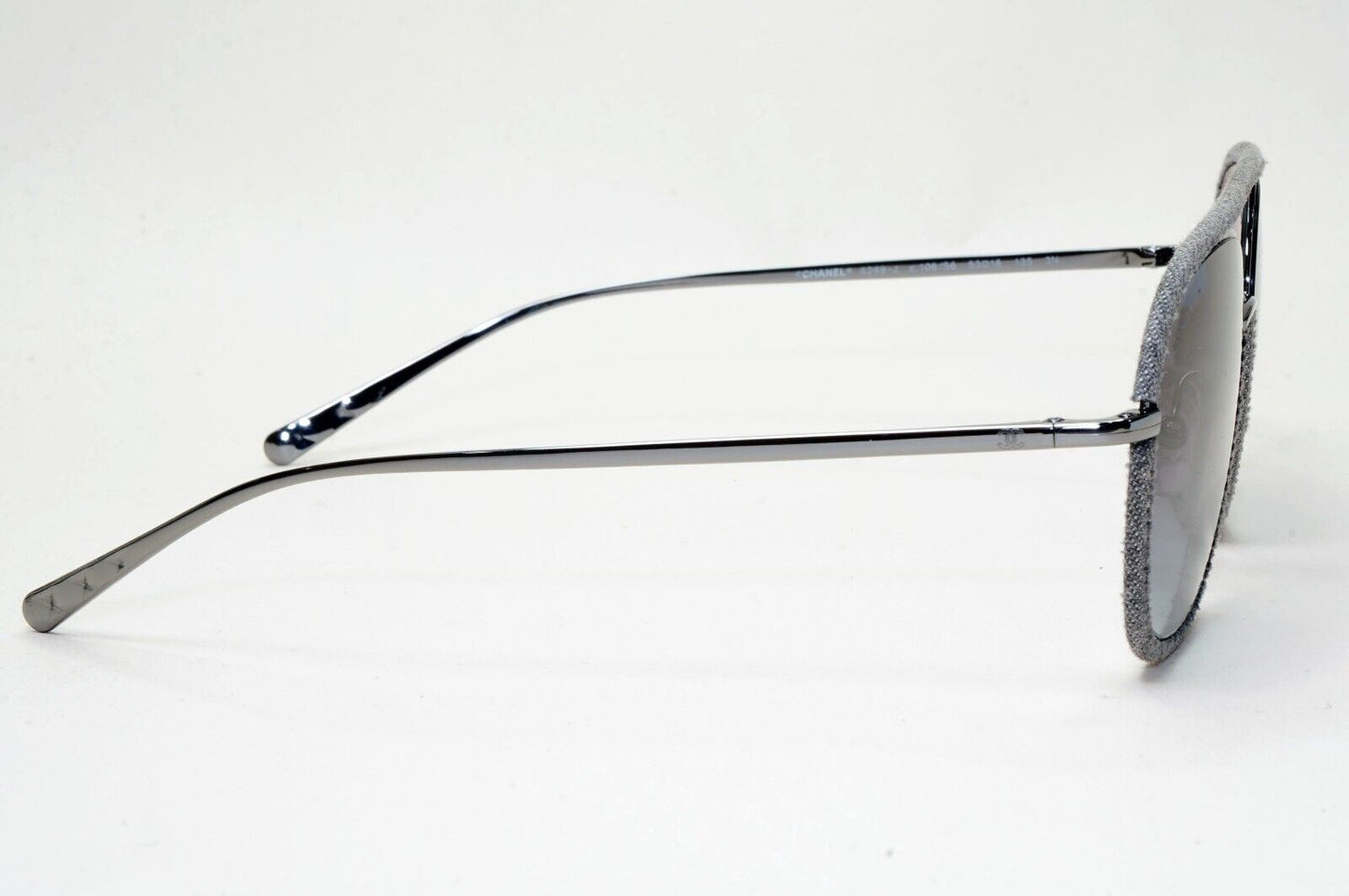 Chanel Sunglasses Denim Gunmetal Grey Gradient Pilot 4249-J c.108/S6 53mm