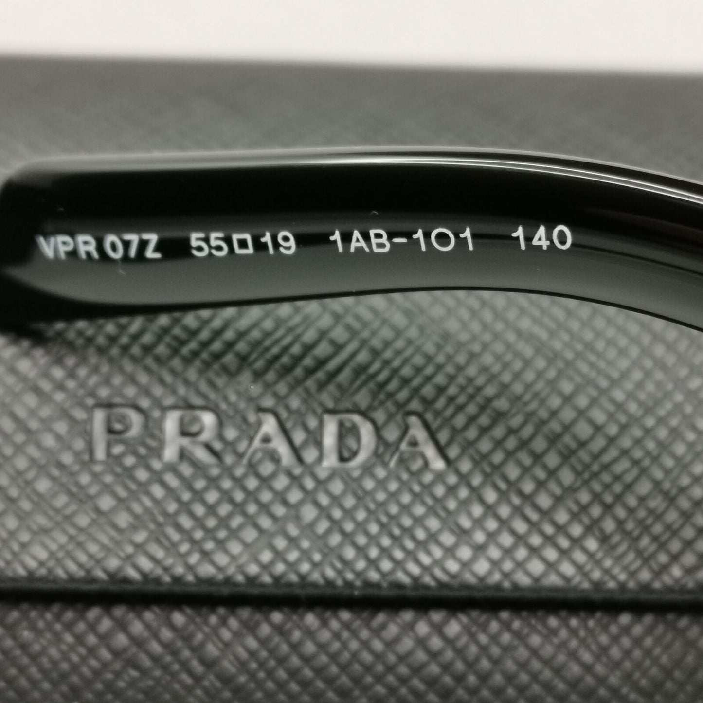 Prada Sunglasses Black Triangle Logo Symbole PR07ZV VPR 07Z 1AB-1O1