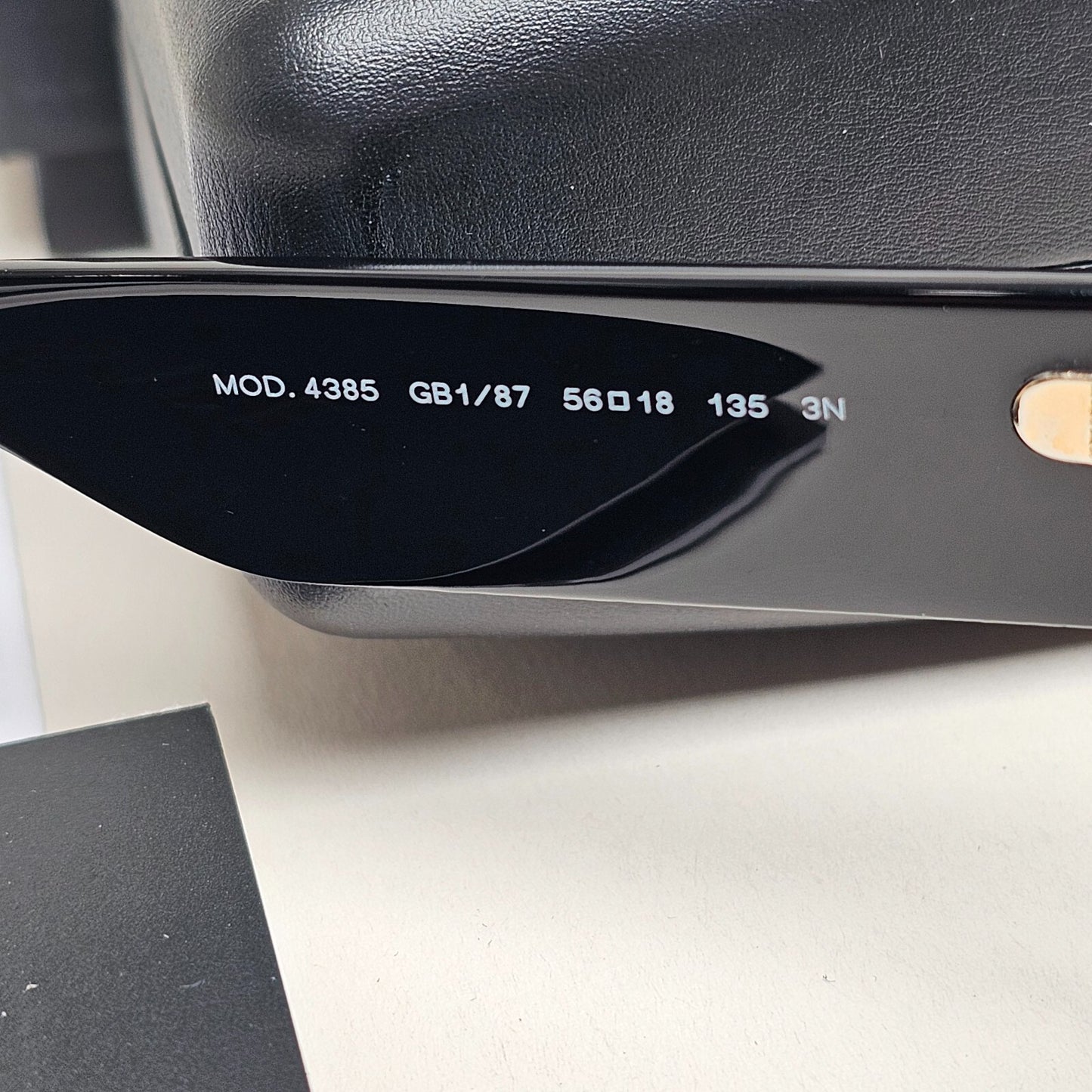 Versace Sunglasses Black Gold Medusa Rectangle RB 4385 GB1/87 56mm