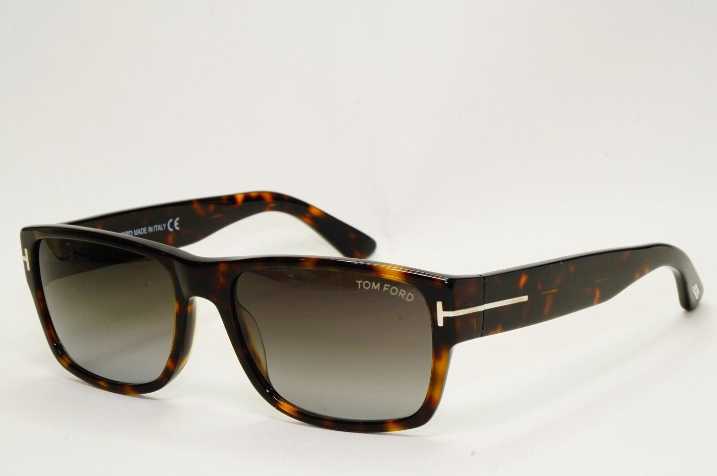 Tom Ford Sunglasses Mason Brown Tortoiseshell Square Grey FT0445 TF 445 52B 56mm