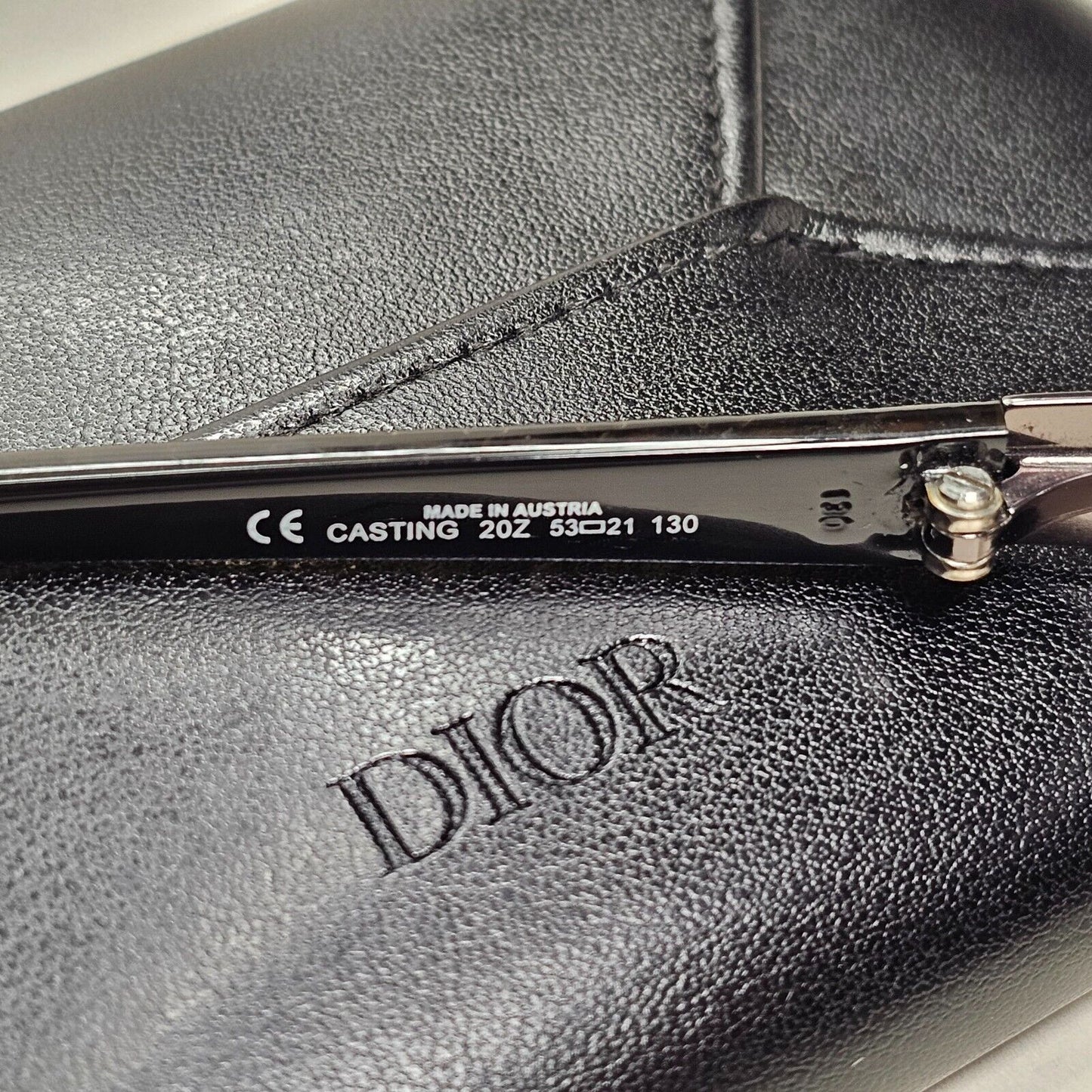 Dior Sunglasses 2002 Vintage Oval Grey Olive Gunmetal Casting 20Z Small 141024