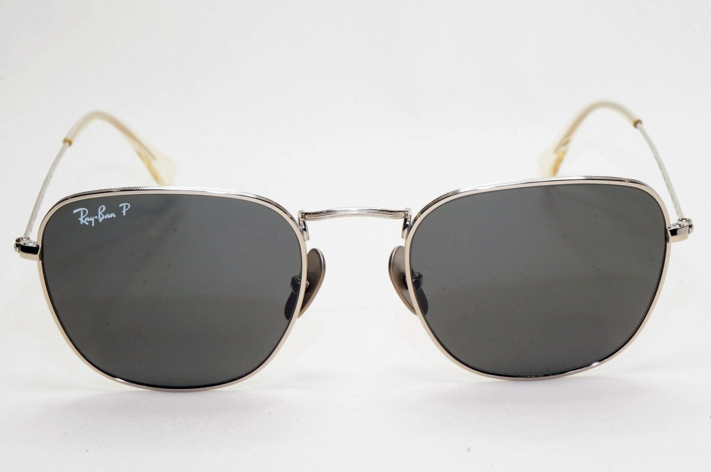 Ray-Ban Sunglasses Frank Titanium Polarized Silver Black RB 8157 9209/48 51mm