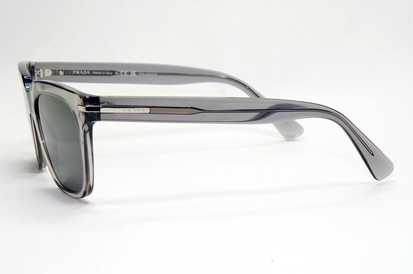 Prada Sunglasses Glass Polarized Transparent Grey PR04YS SPR 04Y 08U-08G 141024