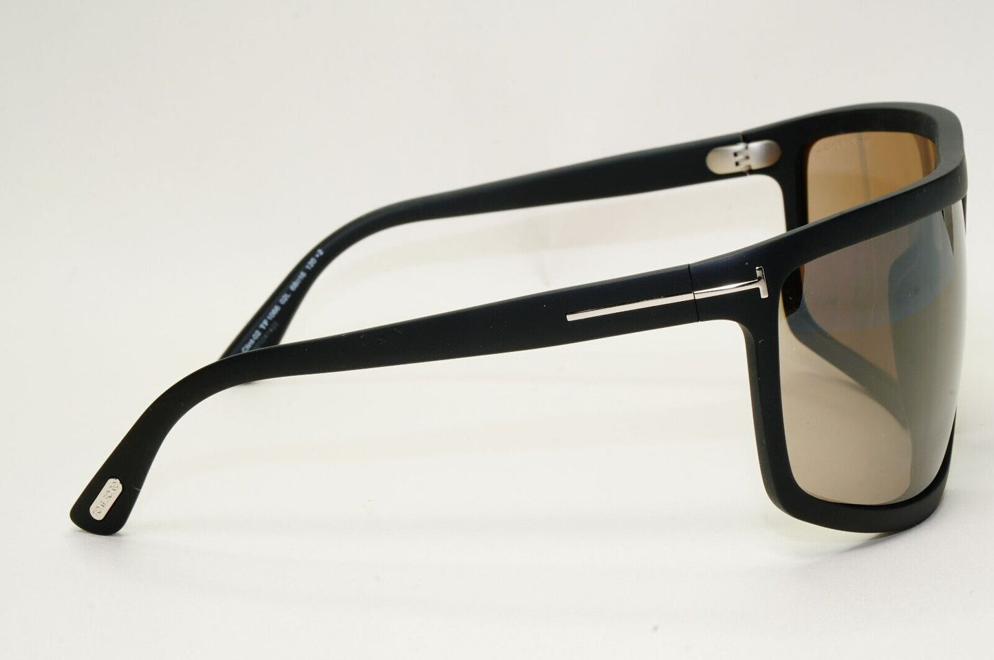 Tom Ford Sunglasses Clint-02 Black Matte Wrap Brown Large FT1066 TF 1066 02L