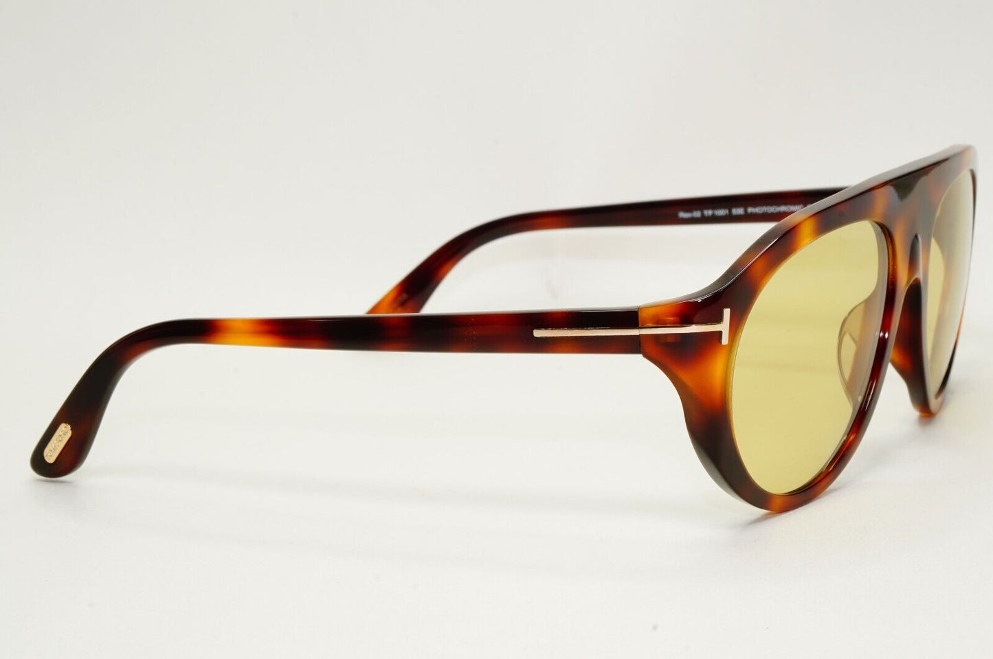 Tom Ford Sunglasses Rex-02 Photochromic Brown Yellow FT1001 TF 1001 53E 57mm