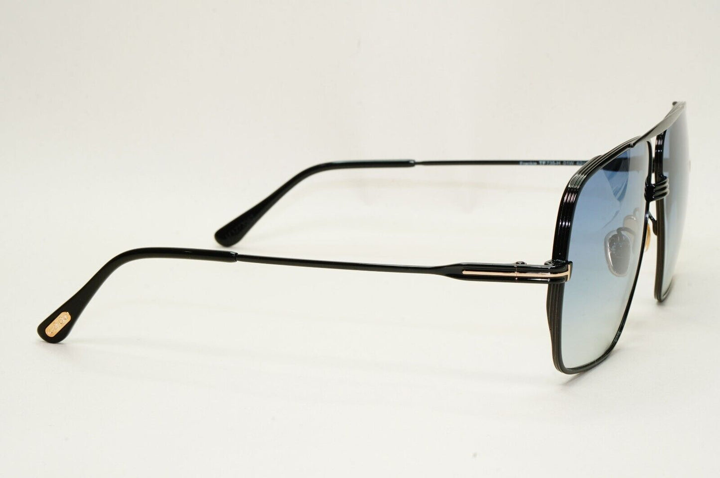 Tom Ford Sunglasses Frankie Black Blue Gradient Navigator FT0735 TF 735-H 01W