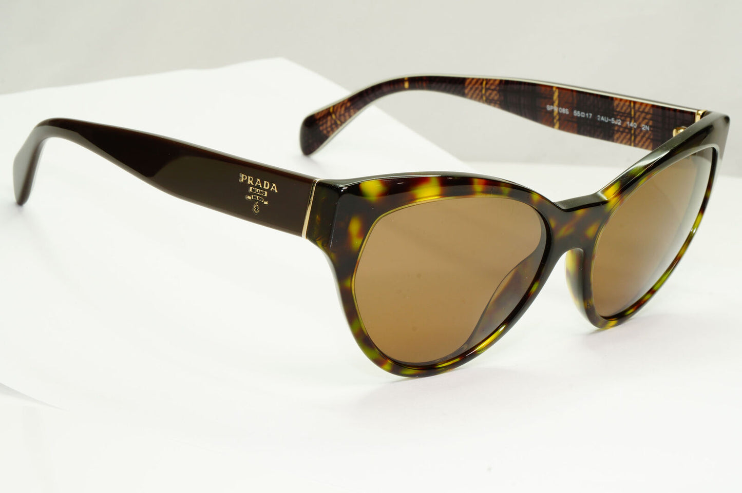 Prada 2015 Brown Sunglasses Square Tortoise Shell PR08SS SPR 08S 2AU-5J2 181022