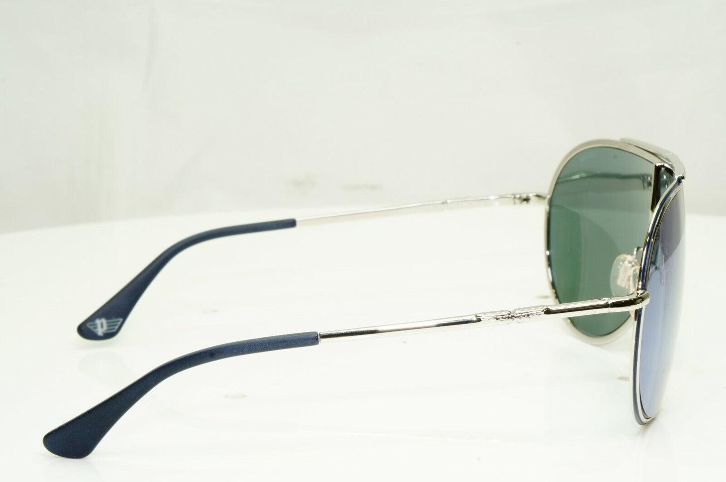 Authentic POLICE Mens Sunglasses Designer Blue Mirror Visor Ski SPL 964 F94B