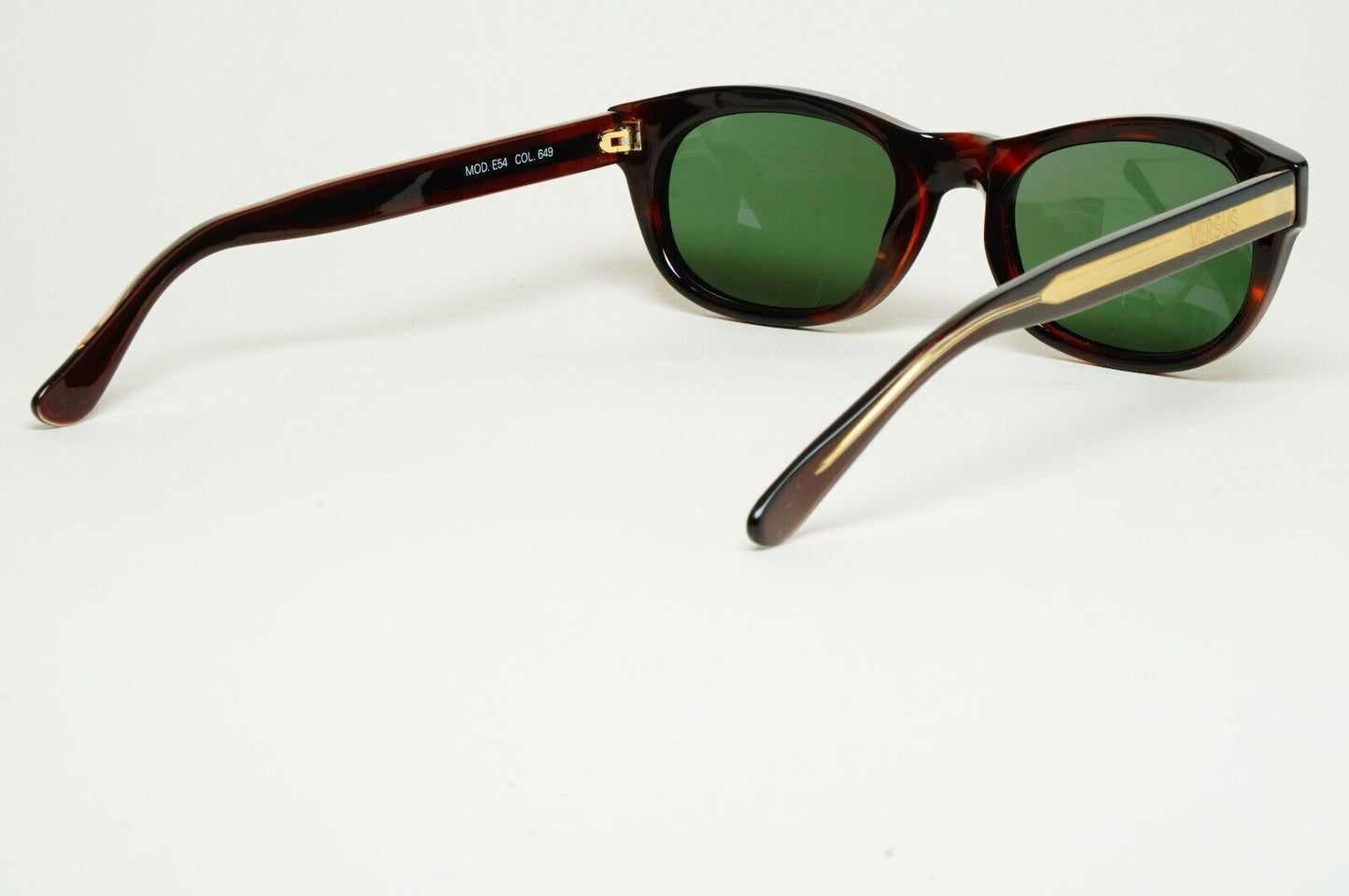 Versus Sunglasses 1996 by Gianni Versace Vintage Brown Green MOD E54 COL 649