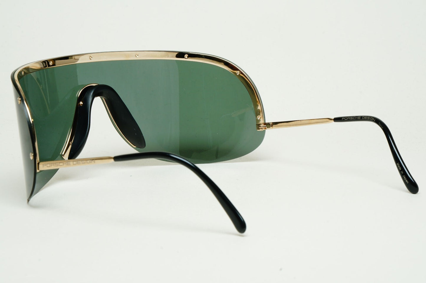 Porsche Design Sunglasses Titanium Green Gold P8000 Series Shield Visor P8479 A