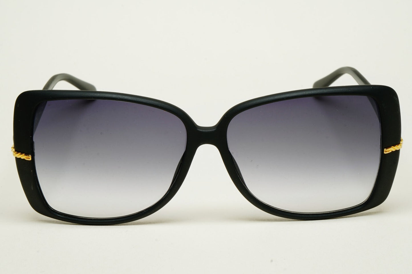 Gucci Sunglasses 1993 Vintage Black Gold Grey Square Safilo GG 2116/S 61N 200225
