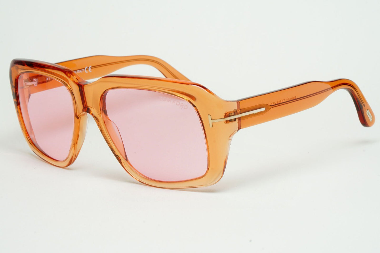 Tom Ford Sunglasses Bailey-02 Brown Honey Transparent Pink FT0885 TF 885 45Y