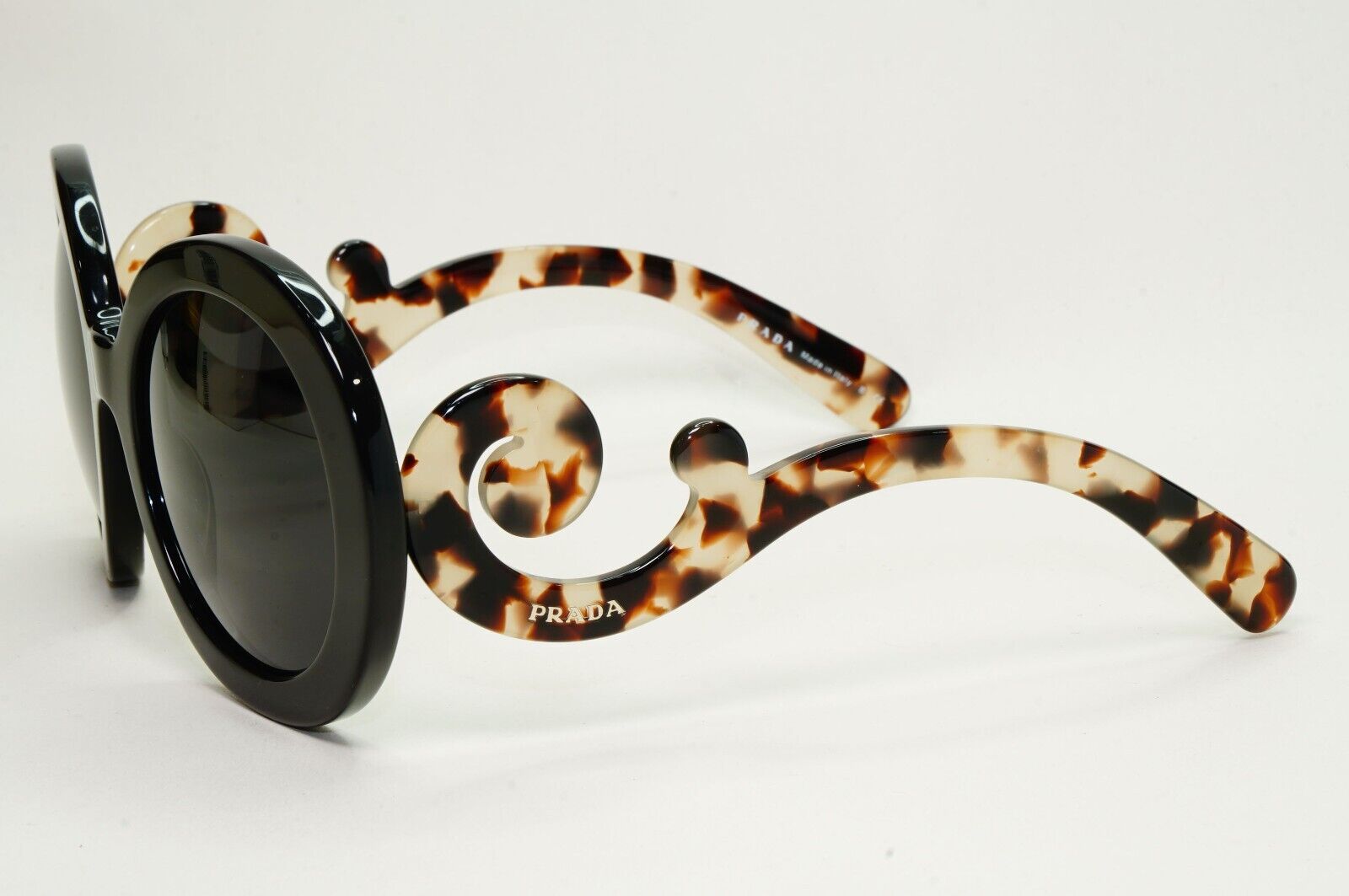 Prada Sunglasses Swirl Baroque Round Brown Black PR27NS SPR 27N UAO-4O0 250924