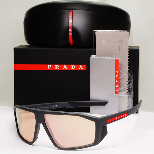 Prada Sunglasses Rose Gold Mirror Grey Rubber Wrap PS08WS SPS 08W 11C-07R