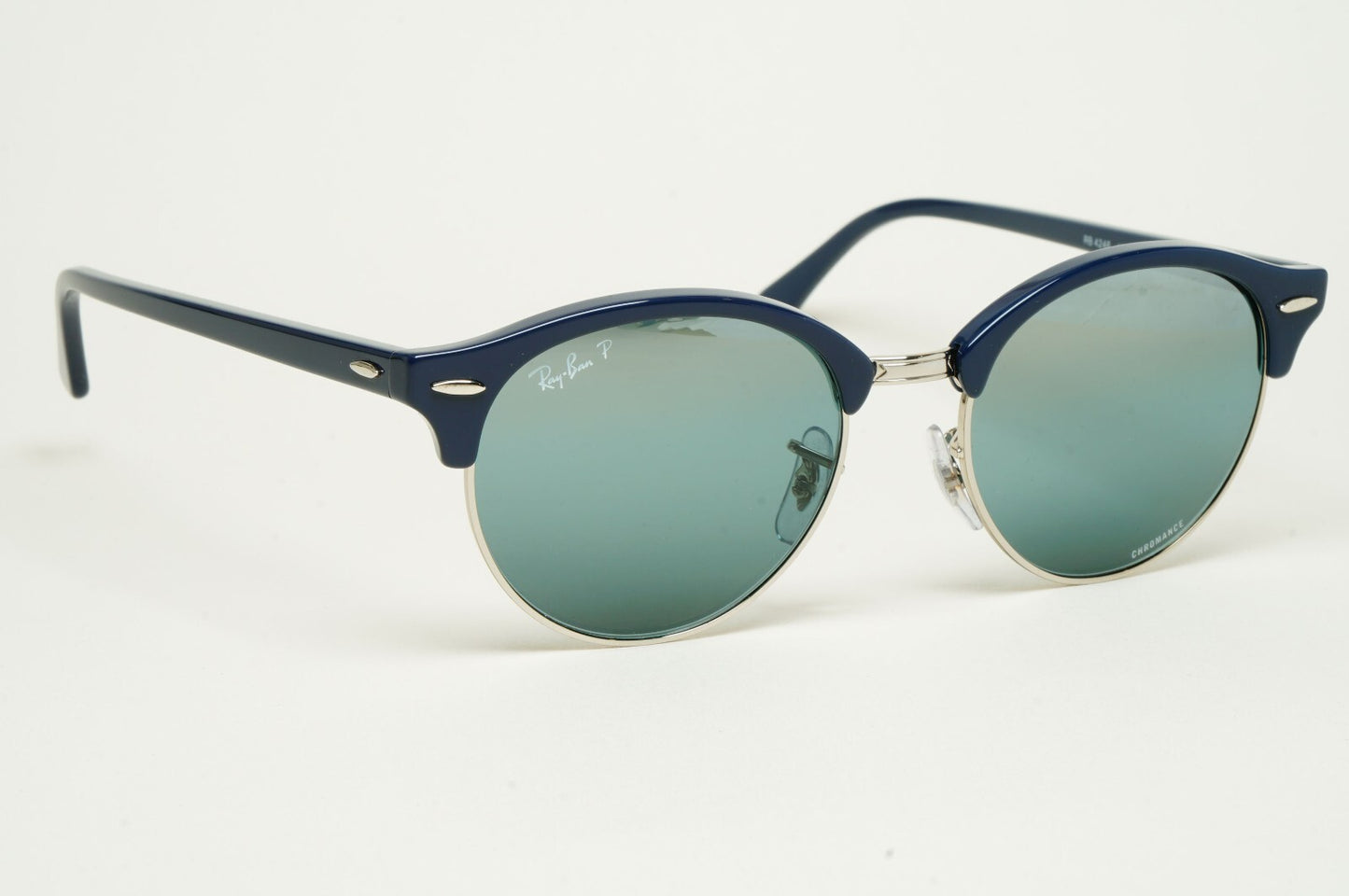 Ray-Ban Sunglasses Clubround Polarised Blue Chromance Mirror RB 3016 1366/G6