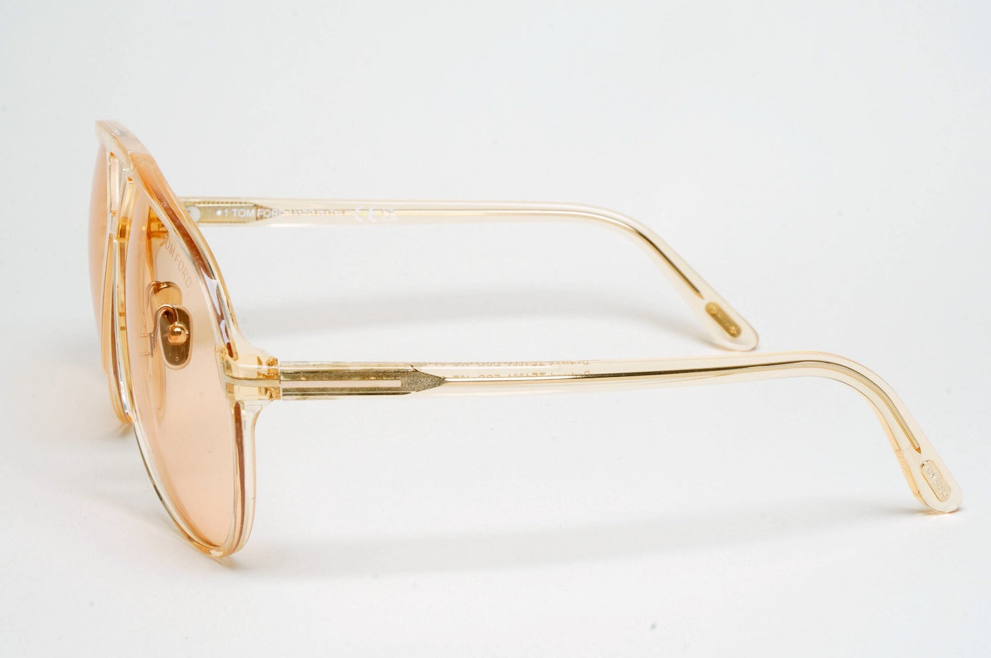 Tom Ford Sunglasses Bertrand Honey Light Brown Transparent FT1061 TF 1061 45E