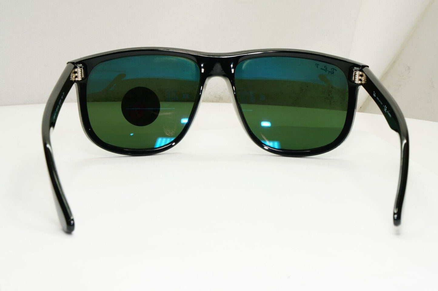Ray-Ban Sunglasses Polarised Black Green Square Boyfriend RB 4147 601/58 60mm