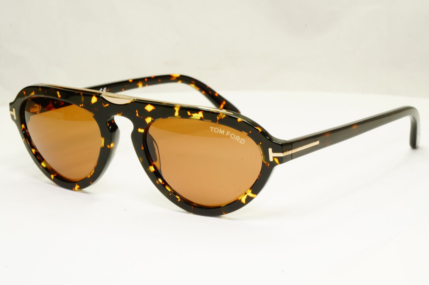 Tom Ford Sunglasses Milo-02 Brown Tortoise Gold FT0737 TF 737 56E 54mm