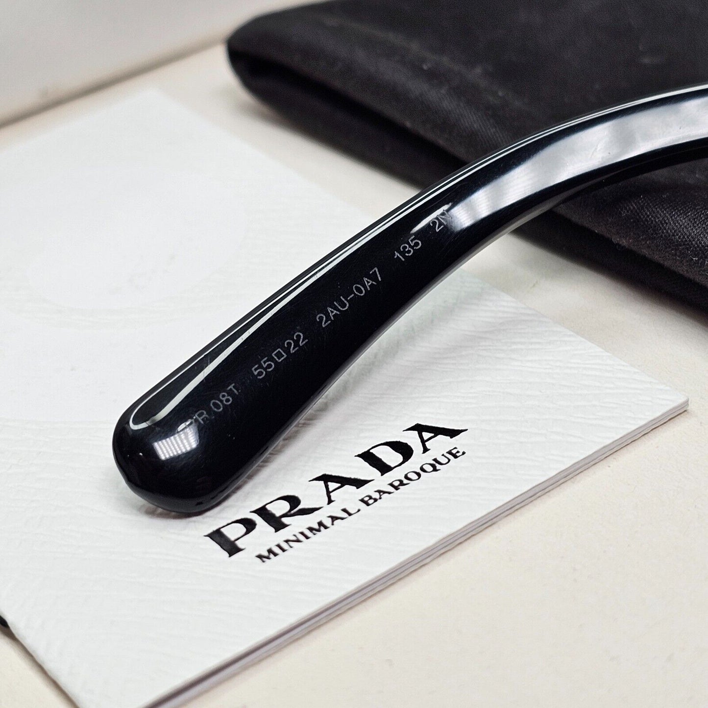 Prada Sunglasses Baroque Swirl Brown White Round PR08TS SPR 08T 2AU-0A7 301024
