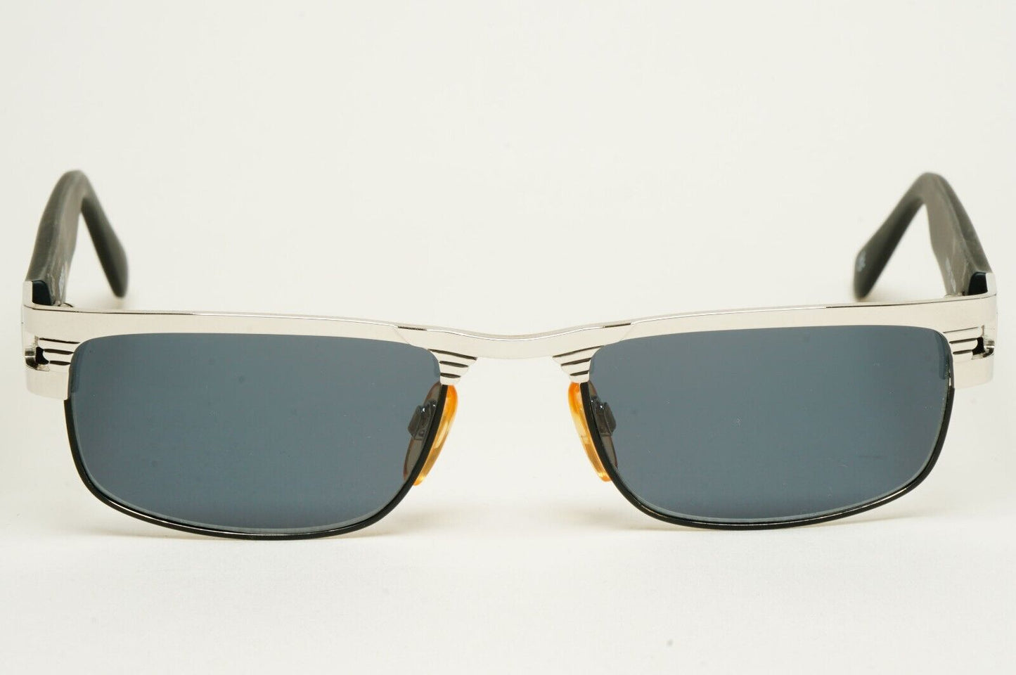Versus Sunglasses 1996 by Gianni Versace Vintage Silver Black MOD F27 COL 62M