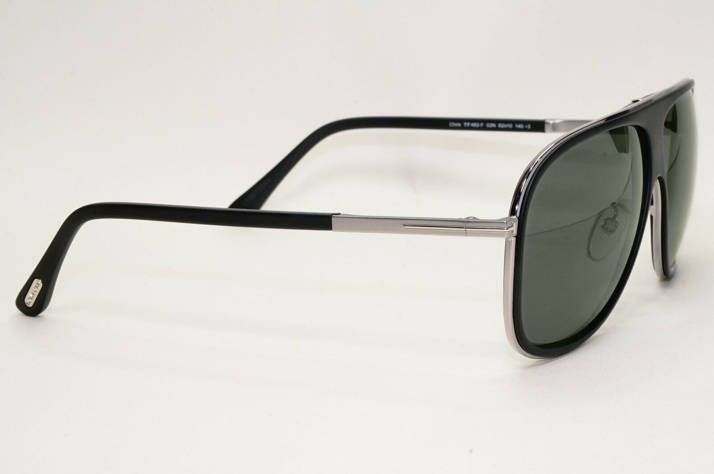 Tom Ford Sunglasses Chris Black Green Gunmetal Square FT0462F TF462-F 02N 62mm