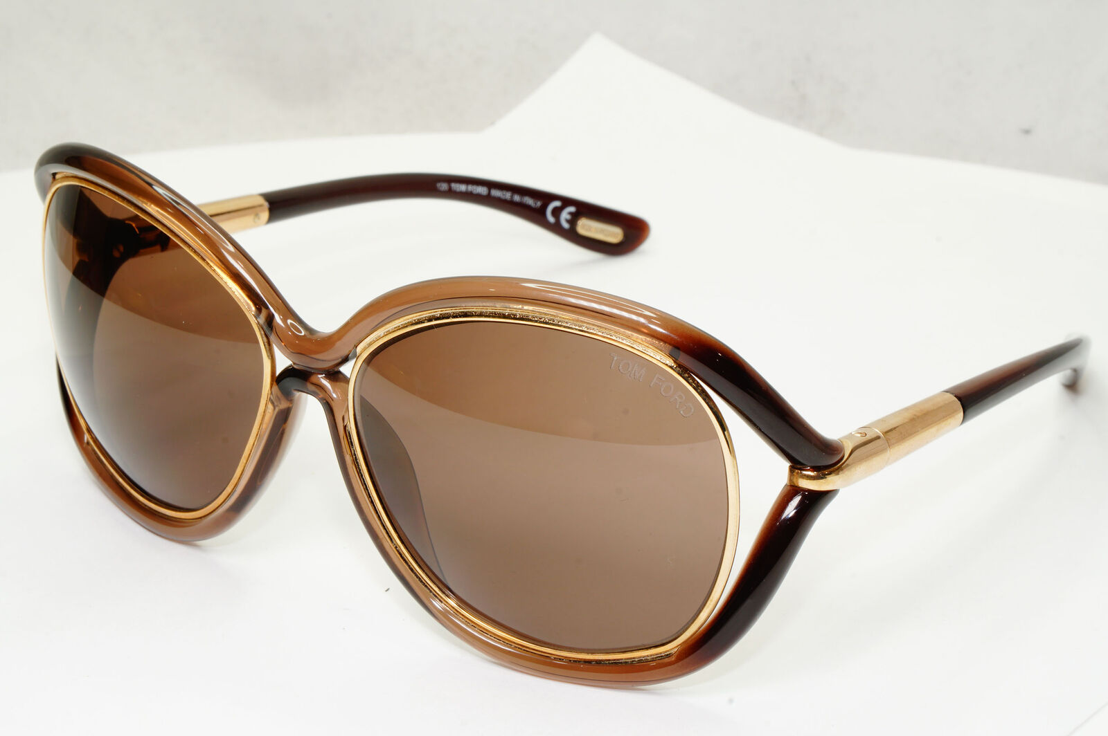 Tom Ford 2008 Sunglasses Samantha Vintage Gold Brown TF 52  FT0052 692 280323