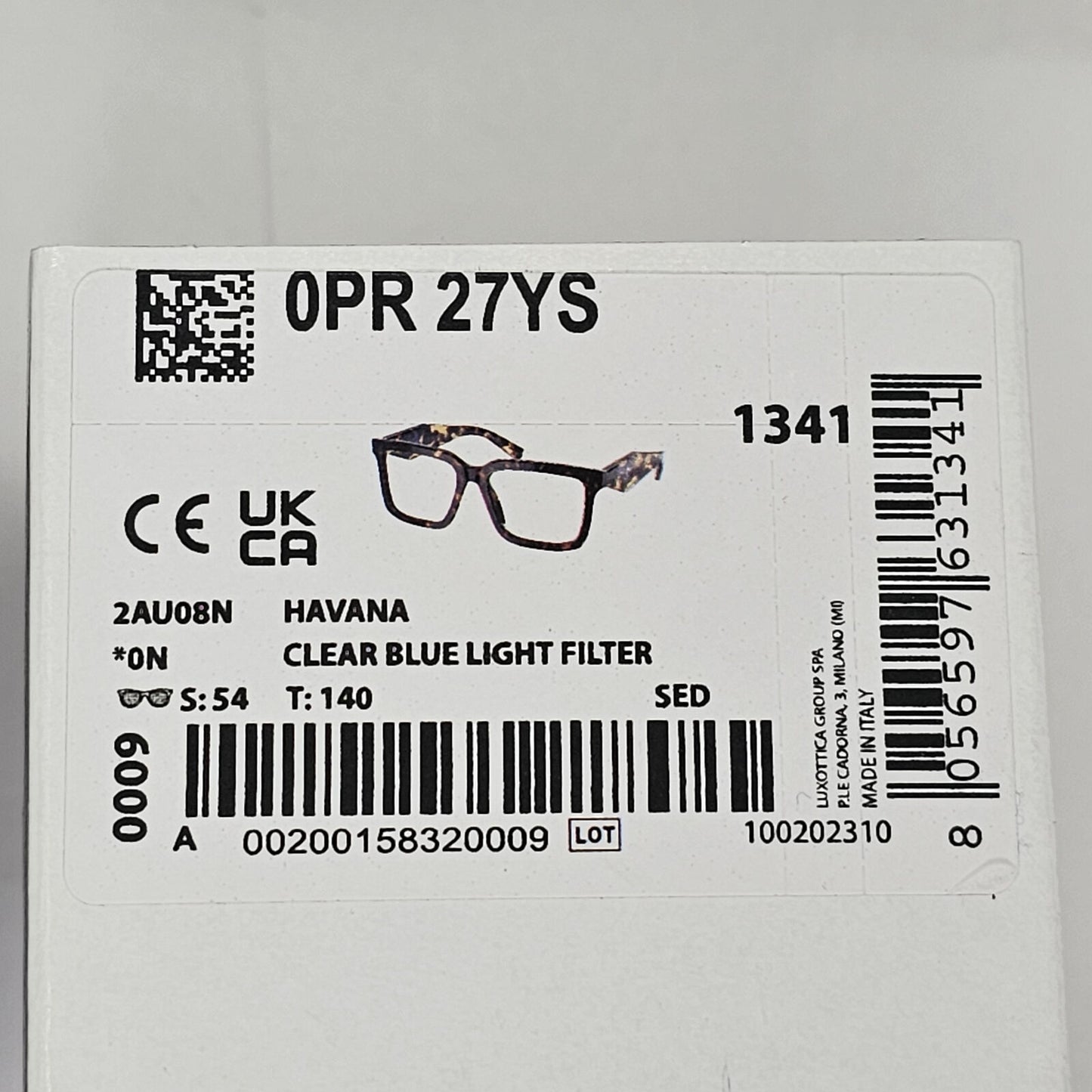 Prada Sunglasses Symbole Triangle Square Brown Tortois PR27YS SPR 27Y 2AU-08N