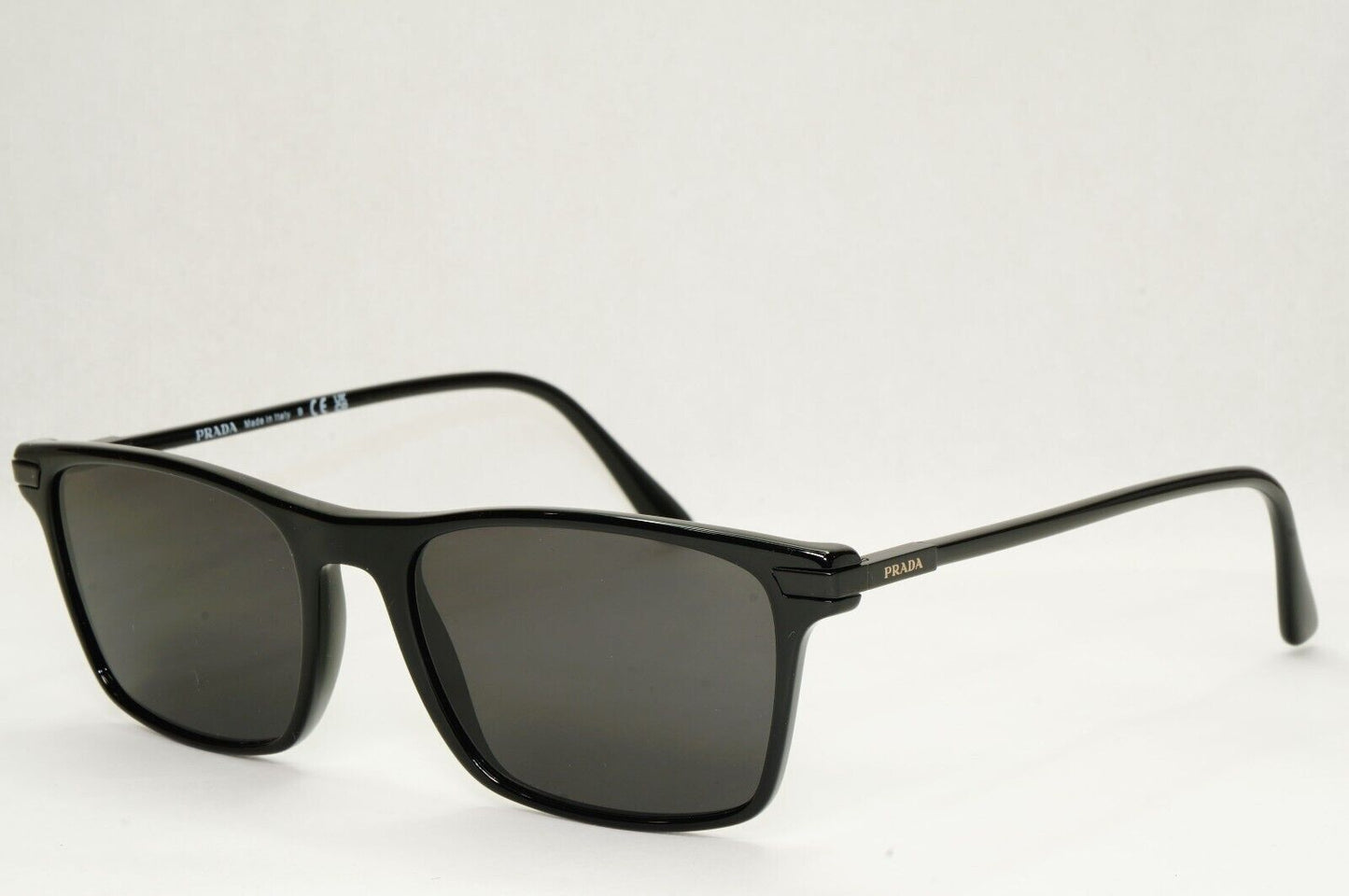 Prada Sunglasses Black Square Glossy Fashion PR01WV VPR 01W 07F-1O1 54mm
