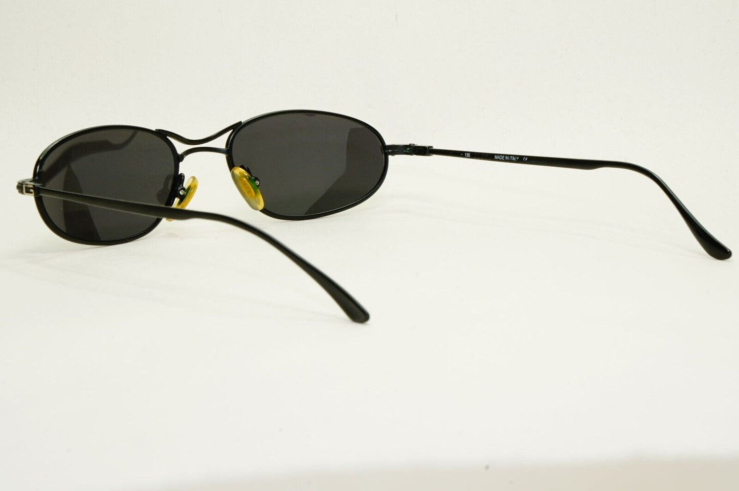 Gucci Sunglasses 1996 Vintage Black Oval Metal Unisex GG 1617/S 8ZB 53mm 120824