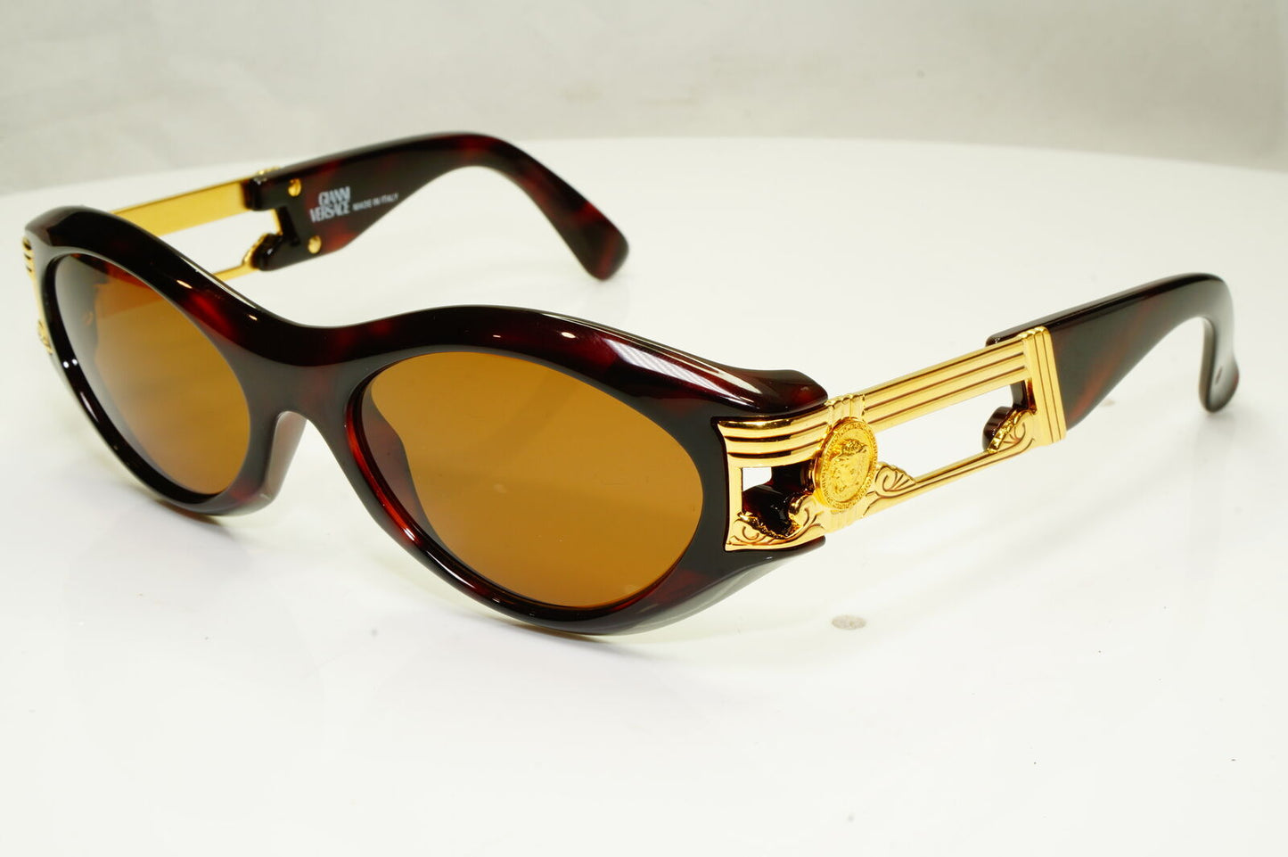 Gianni Versace 1996 Mens Vintage Gold Medusa Biggie Sunglasses MOD 488 COL 900