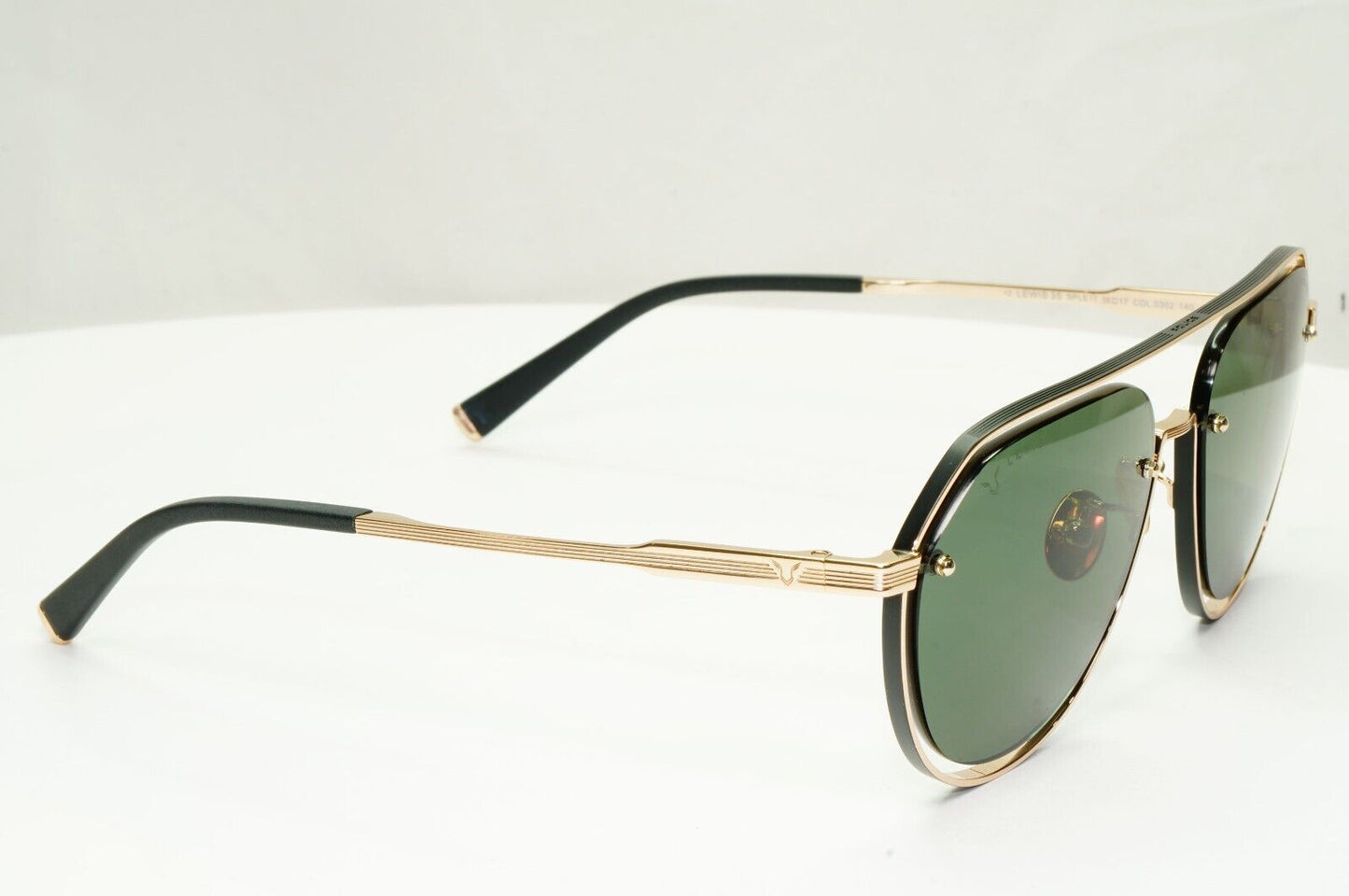 Police Lewis Hamilton F1 Sunglasses Gold Green Metal Pilot SPL E17 COL 0302