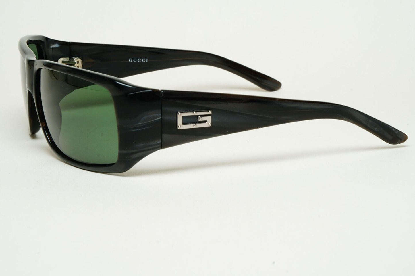 Gucci Sunglasses 1997 Vintage Grey Marble Green Square GG 1494/S AD7 280125
