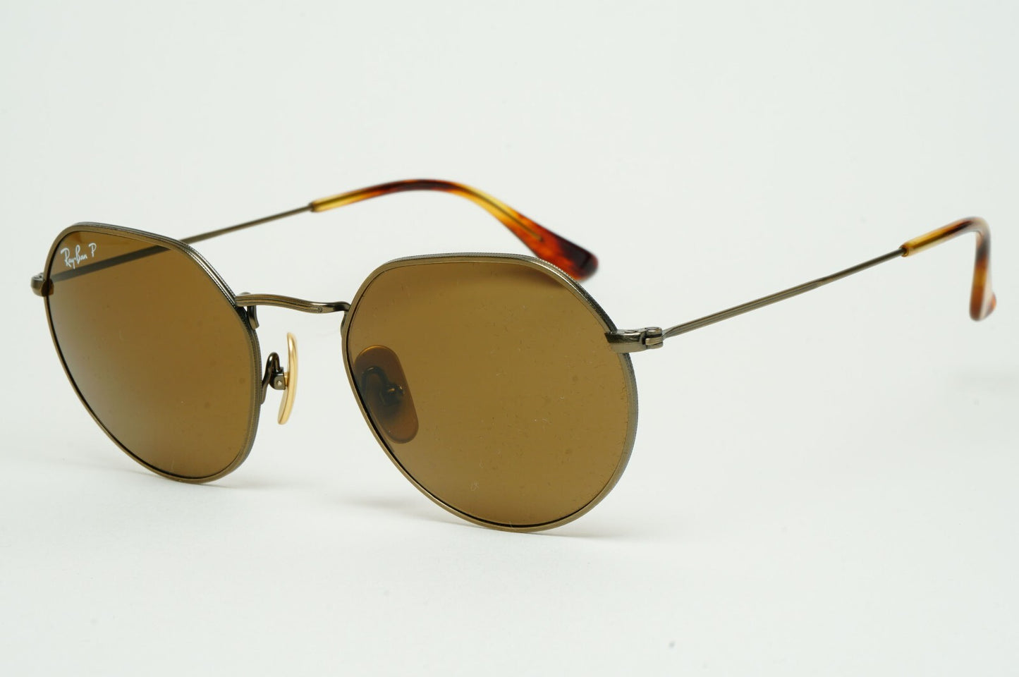 Ray-Ban Sunglasses Jack Titanium Polarised Brown Antique RB 8165 9207/57 51mm