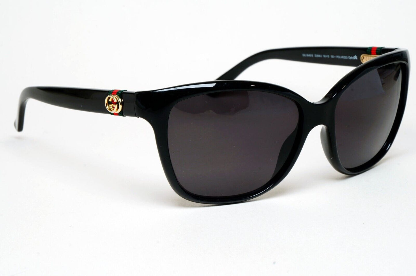 Gucci Sunglasses 2012 Vintage Ribbon Black Gold GG 3645/S D28WJ 56mm 220125