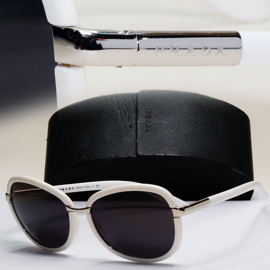 Prada Sunglasses 2008 Vintage White Black Silver PR62LS SPR 62L 1BC-6S1 141024