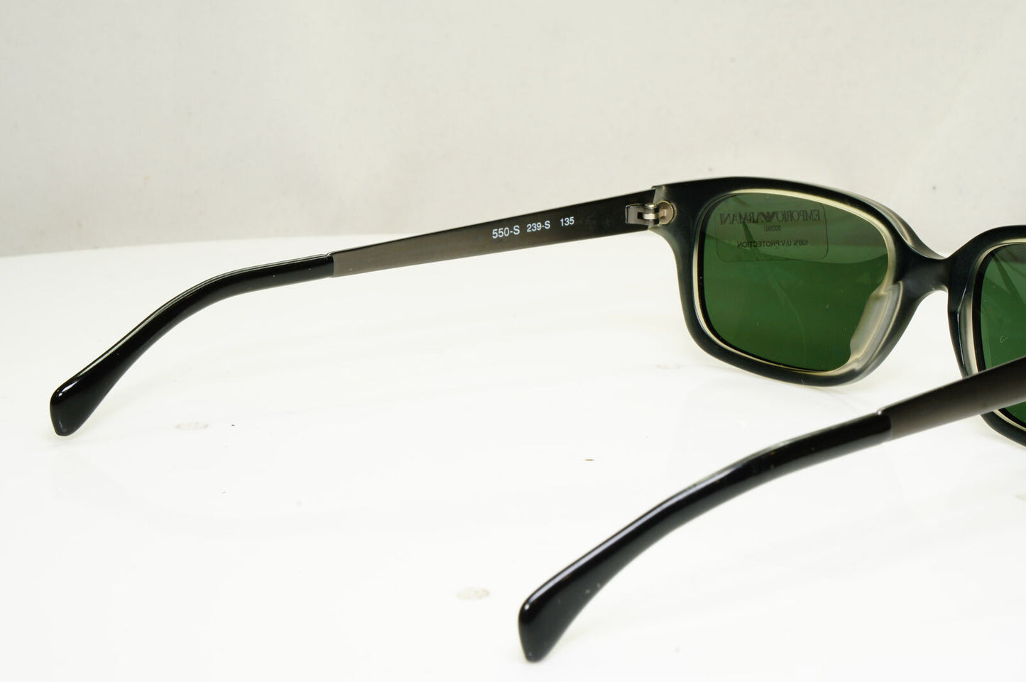 Emporio Armani 1999 Vintage Mens Womens Sunglasses Black Green 550 239 30698