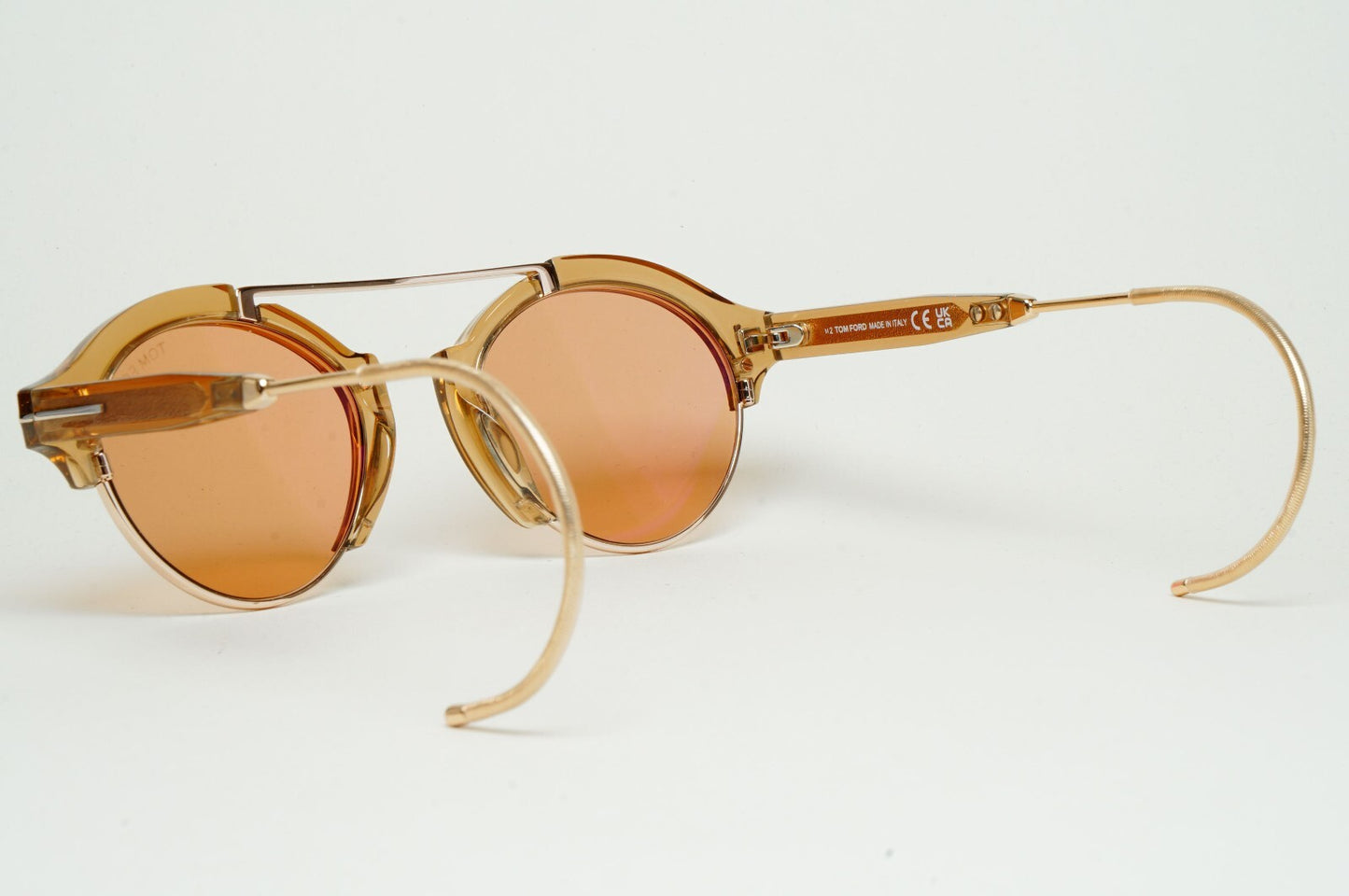 Tom Ford Sunglasses Farrah-02 Ear Loop Brown Honey Gold FT0631 TF 631 45E