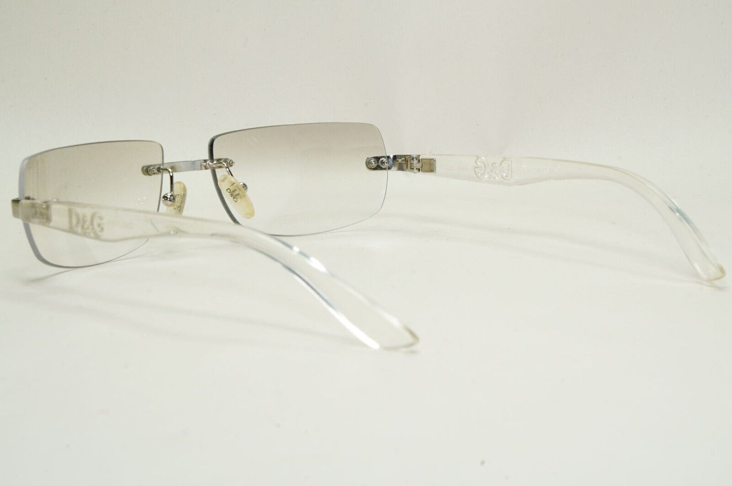 Dolce & Gabbana Sunglasses 2006 Vintage Rimless Silver Clear D&G 2066 753 081124