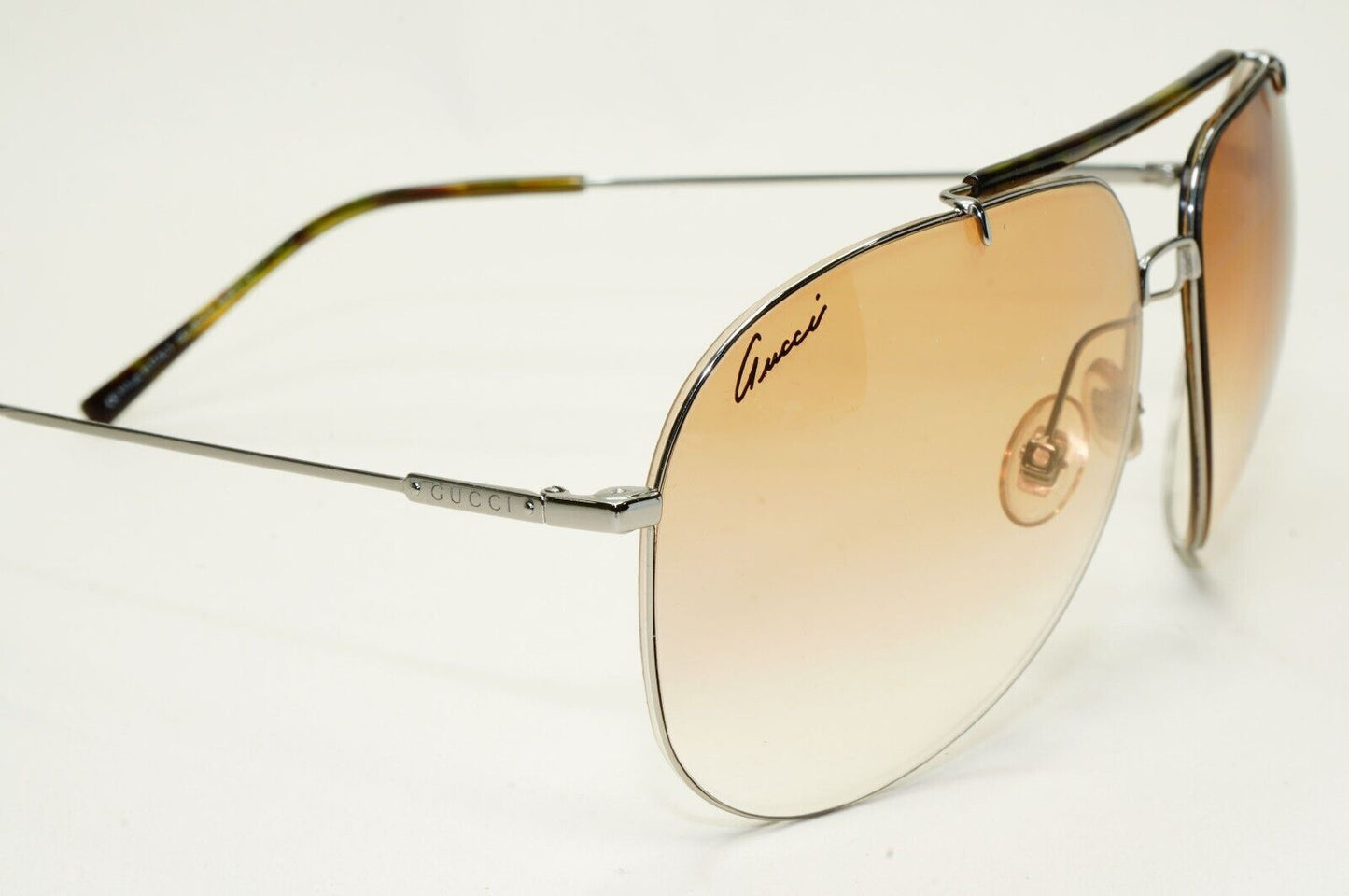 Gucci Sunglasses 2009 Vintage Light Weight Pilot Brown GG 1852/S 6LBK3 301024