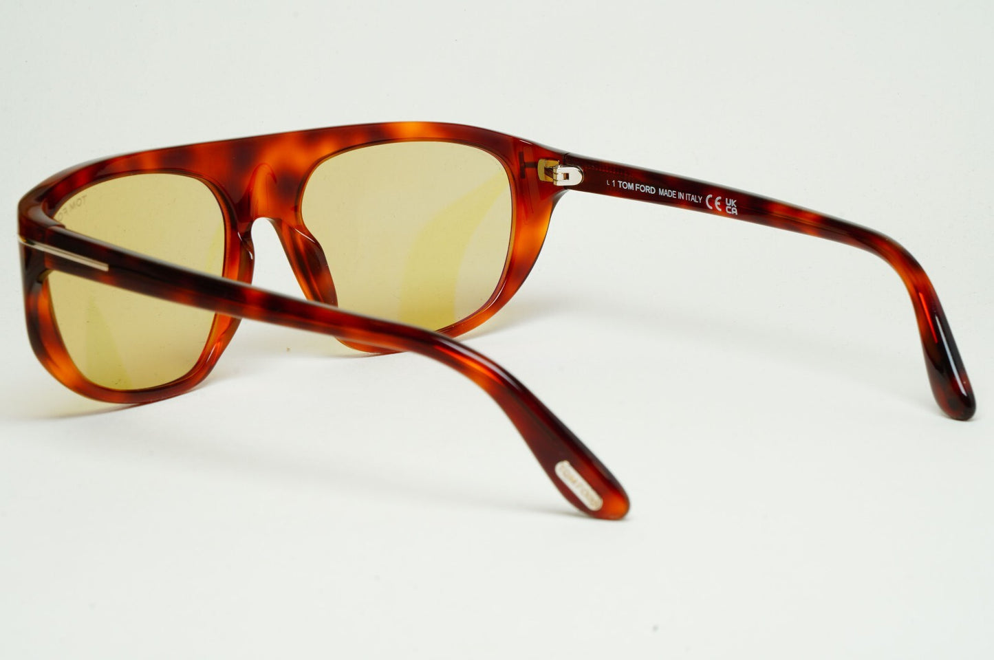 Tom Ford Sunglasses Edward-02 Photochromic Yellow Brown FT1002 TF 1002 53E