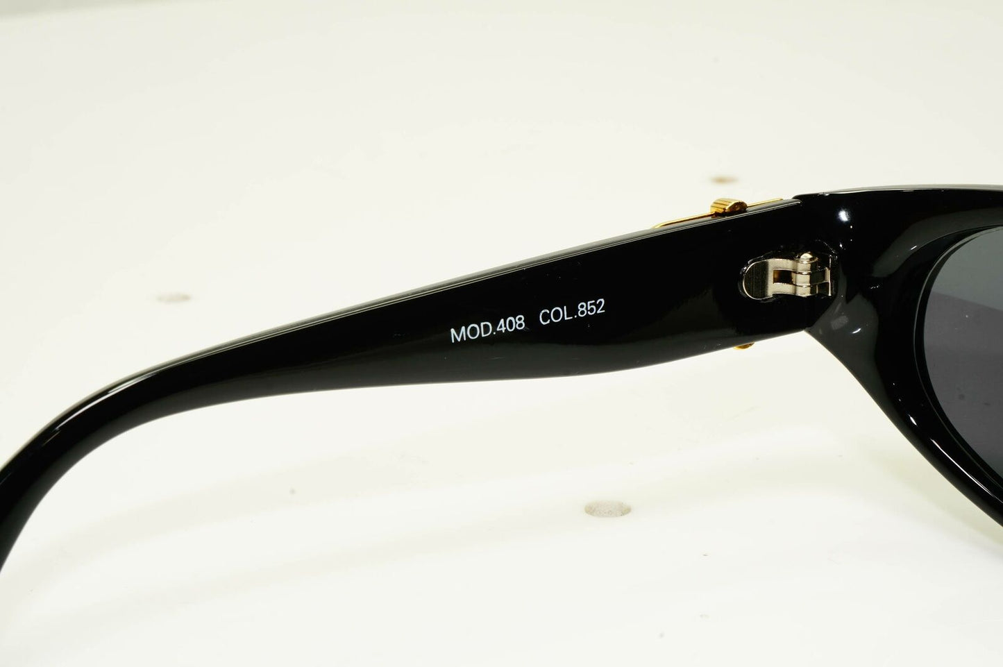 Gianni Versace 1996 Mens Vintage Black Gold Medusa Sunglasses MOD 408 COL 852