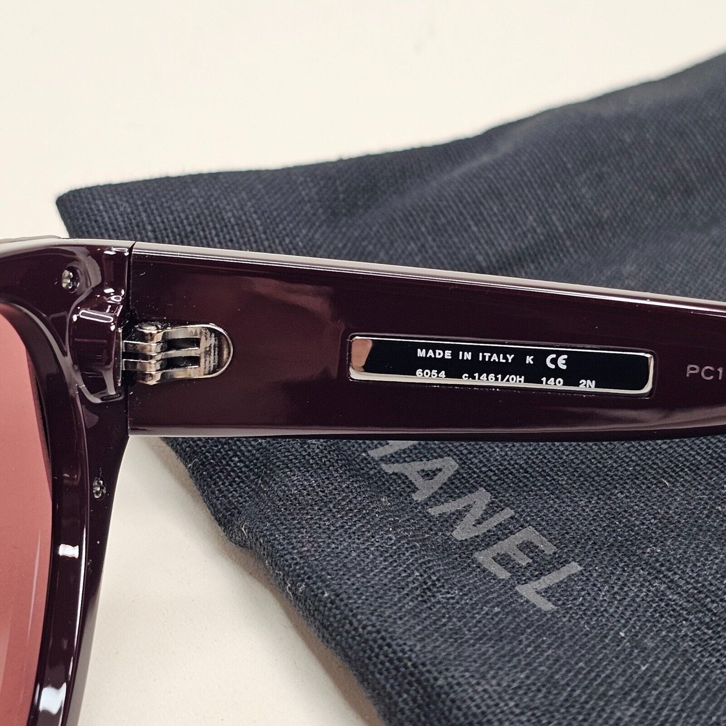 Chanel Sunglasses Dark Red Burgundy Bordo 6054 c.1461/0H