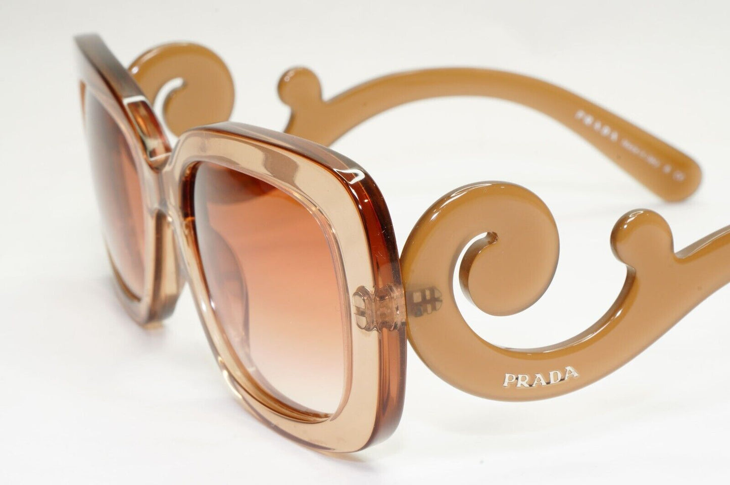Prada Sunglasses Swirl Baroque 2012 Square Brown PR27OS SPR 27O KAL-1Z1 051223