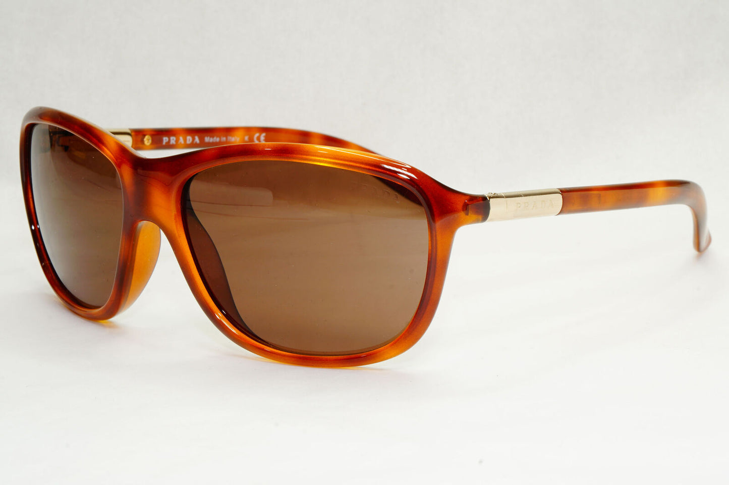 Prada Sunglasses 2010 Brown Gold Wrap Vintage PR08MS SPR 08M 4BW-8C1 210124