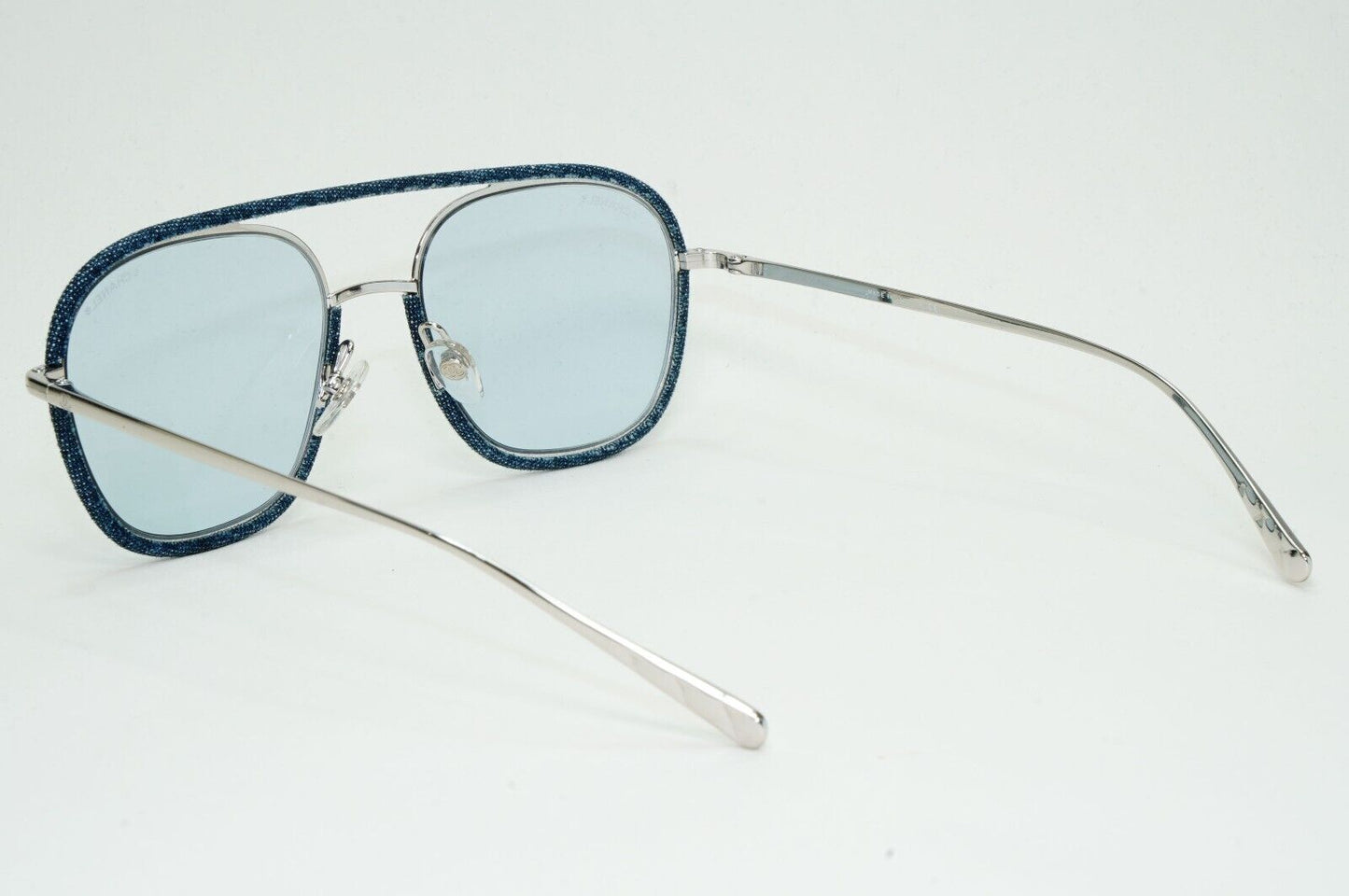 Chanel Sunglasses Denim Blue Silver Pilot Metal 4249-J c.271/72 53mm