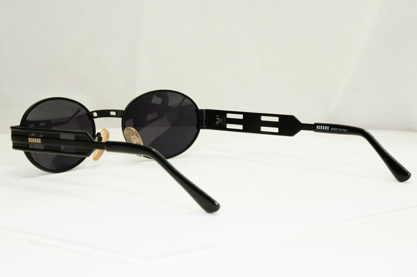Versus 1996 by Gianni Versace Vintage Matte Black Sunglasses MOD R06 COL 09M